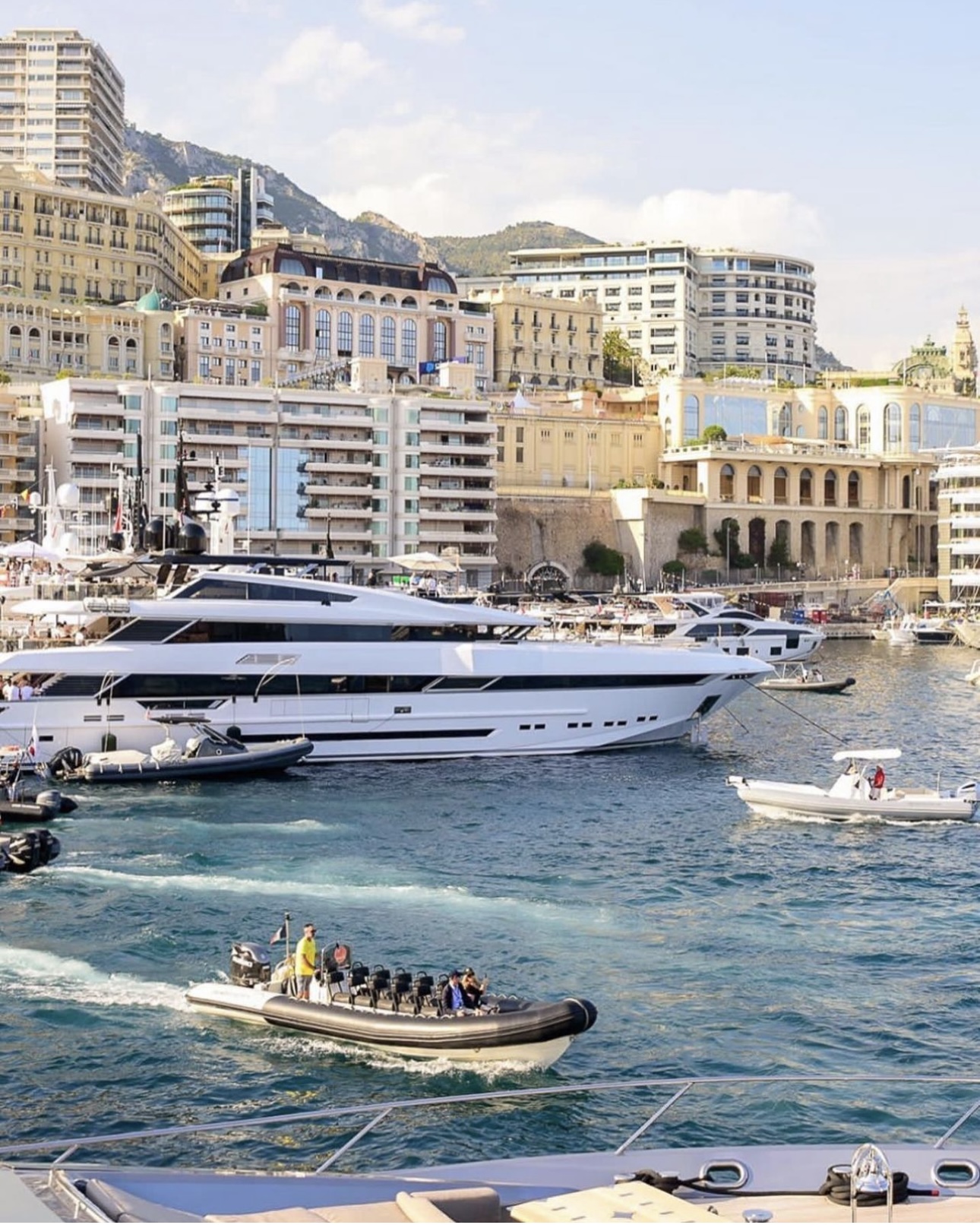 Superyacht At Monaco Grand Prix